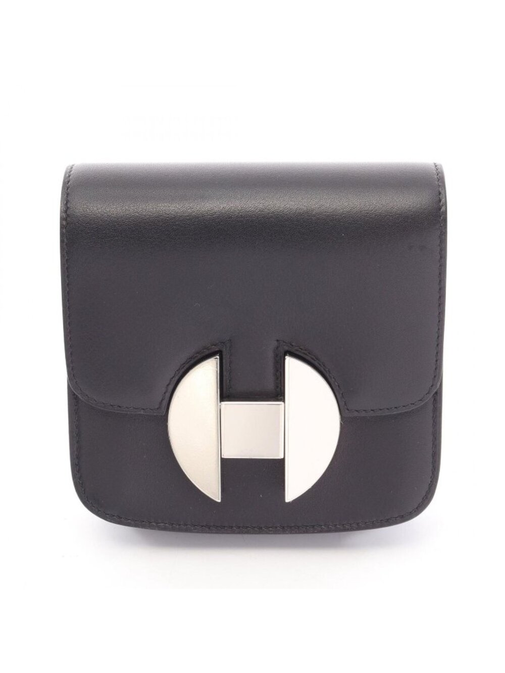 Hermes Bifold Wallet Black Leather